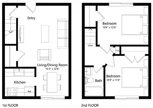 Floor plan B1-E