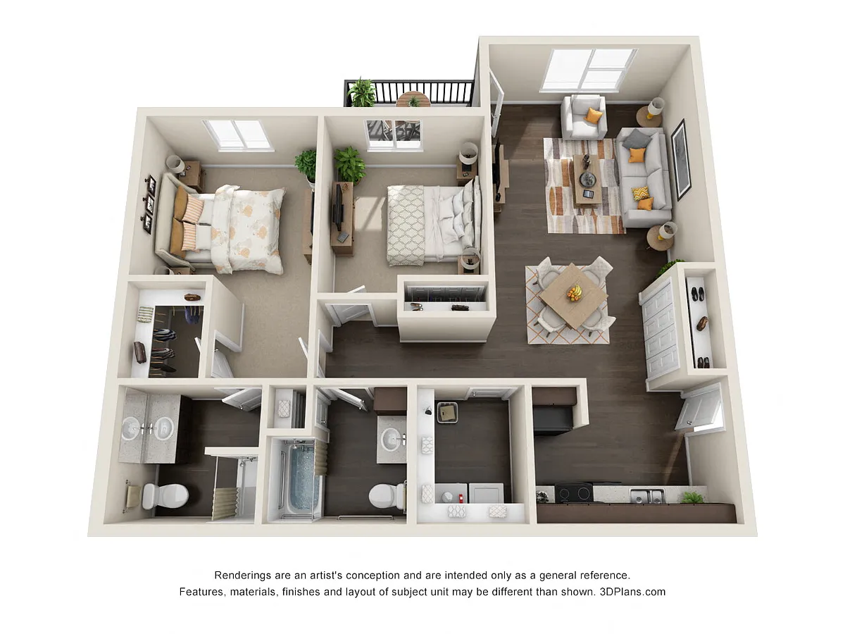 Floor plan 2X2 C