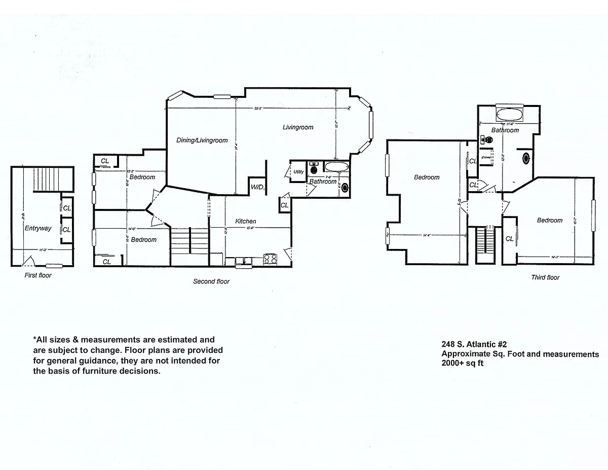 Floor plan 248 S Atlantic 2 - Available August 1st