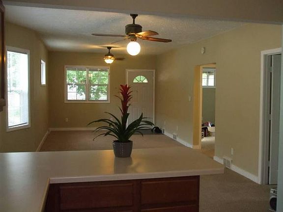 Kitchen over looking