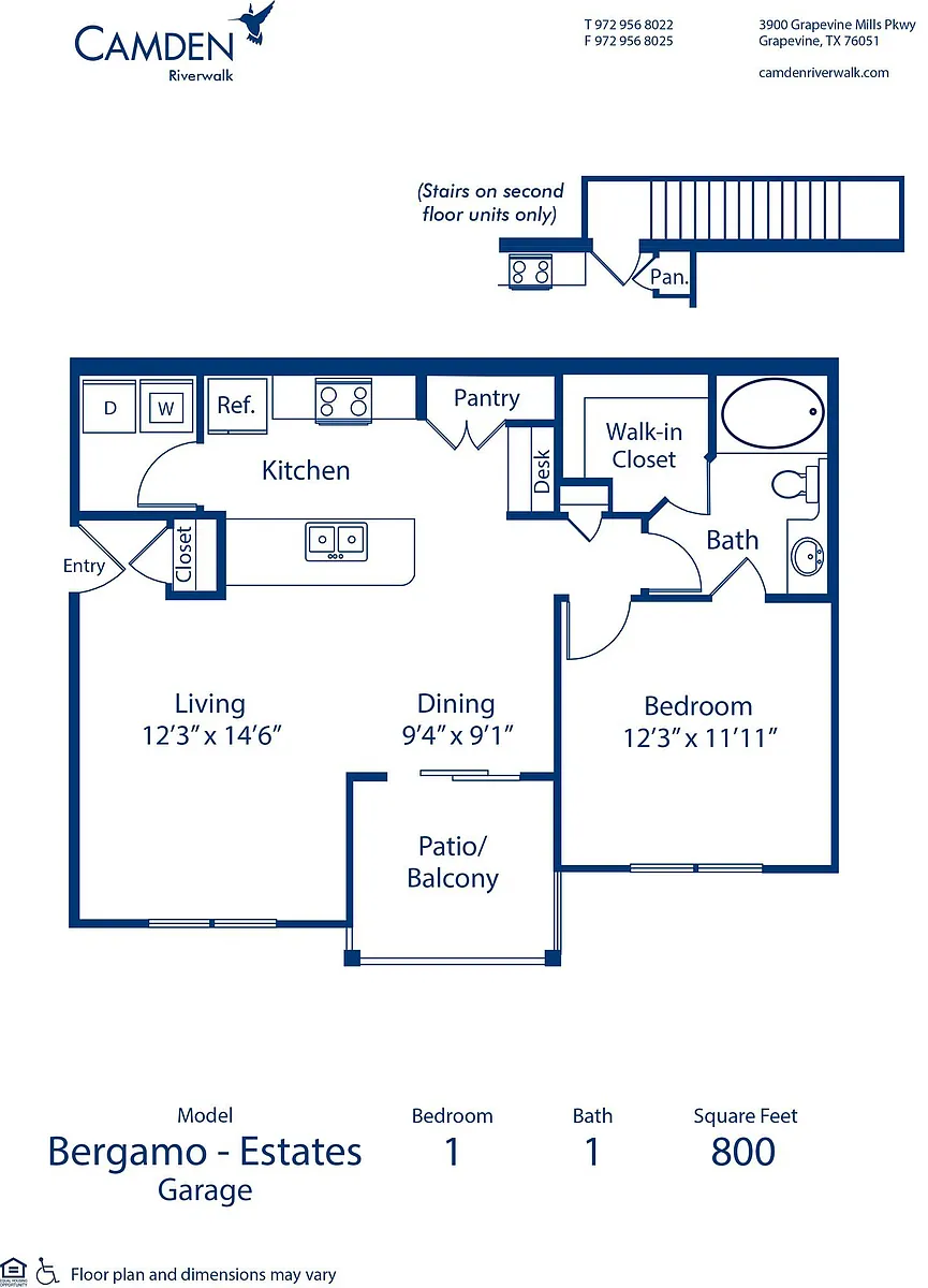 Floor plan Bergamo Estates - Garage