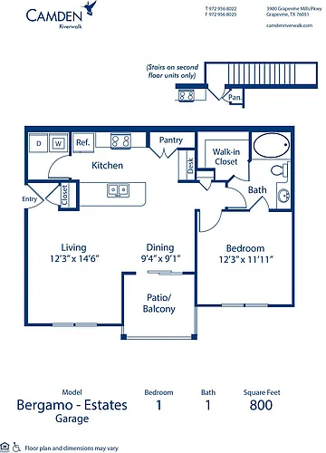 Floor plan Bergamo Estates - Garage