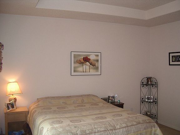 master bed w/coffered ceiling