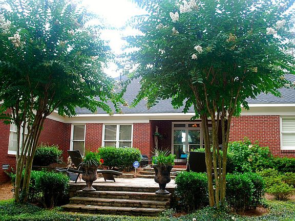 beautiful private backyard