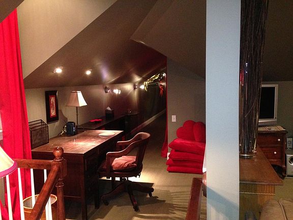 Desk and view of Laundry Wing