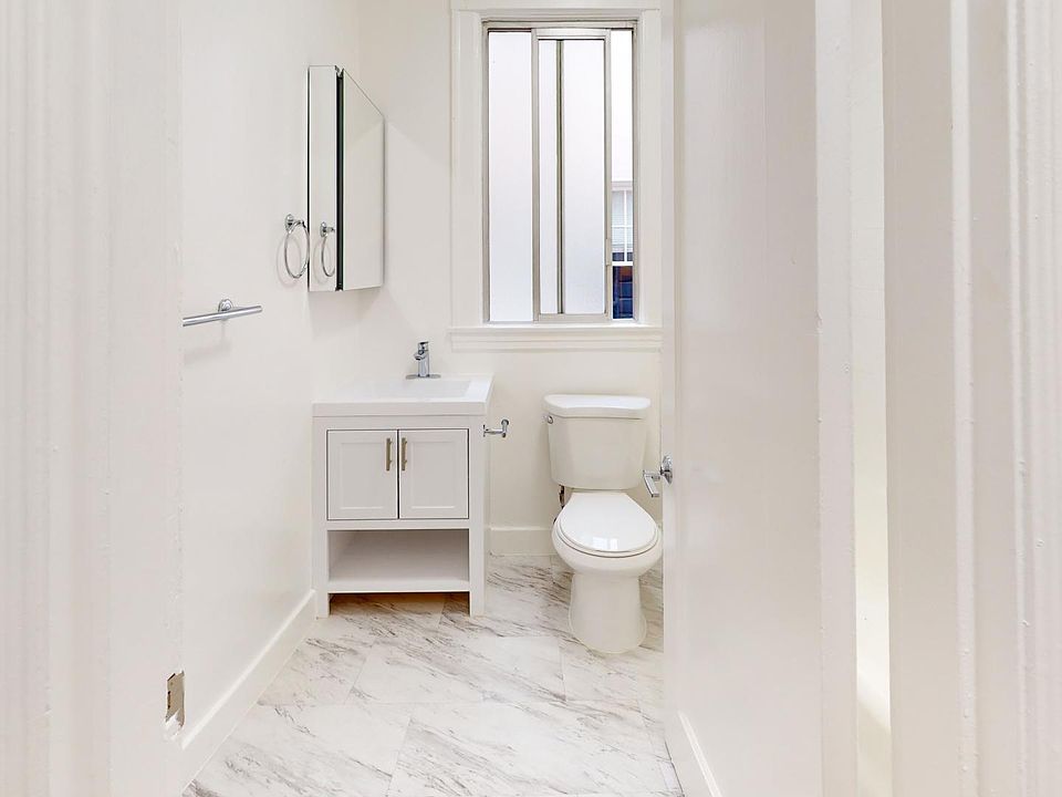 Bathroom with a toilet and sink