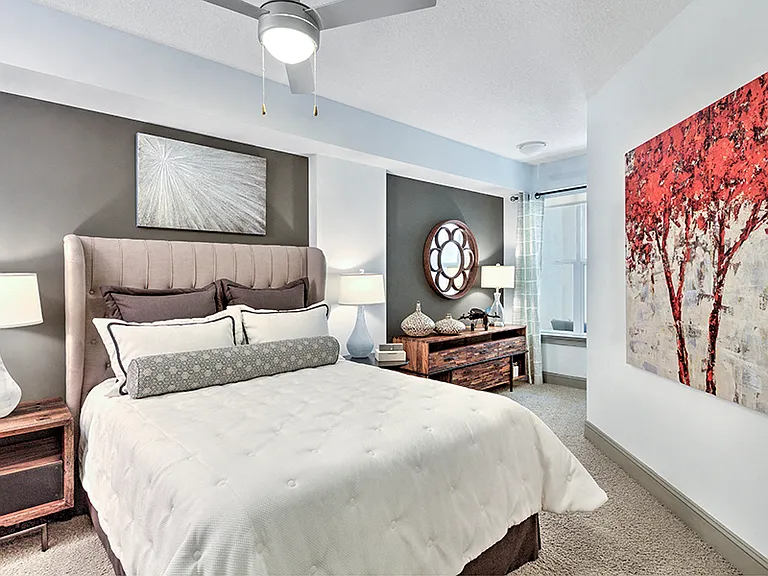 Bedrooms with plenty of room for furnishings