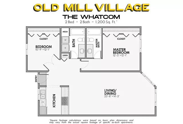 Floor plan Whatcom