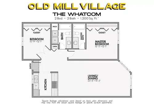 Floor plan Whatcom