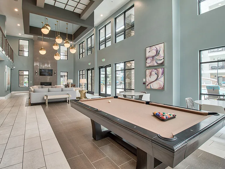 Entertainment Lounge with billiards