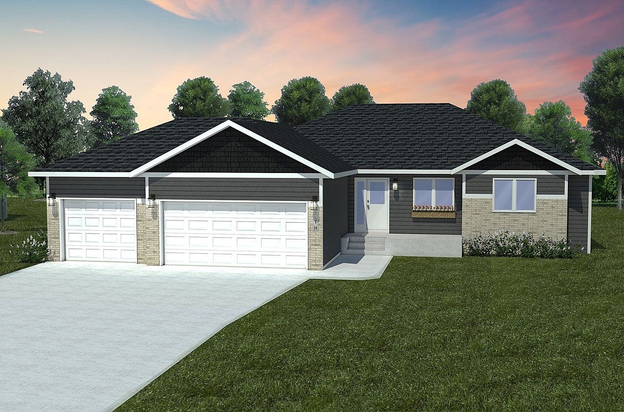 1670 LUXURY RAMBLER 3 STALL Plan, Meadow View, Fargo, ND 58104 Zillow