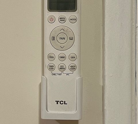 A/C controller by front door entrance
