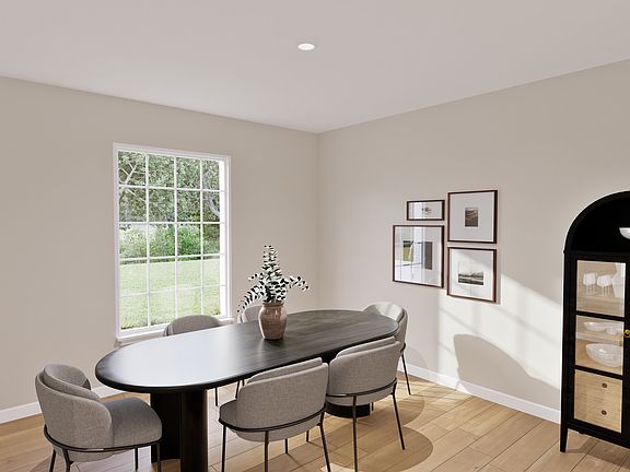 A separate dining room perfect for hosting