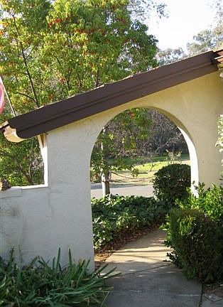 Looking toward nature area