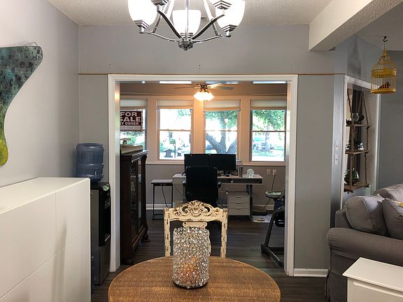 Converted sunroom to office 