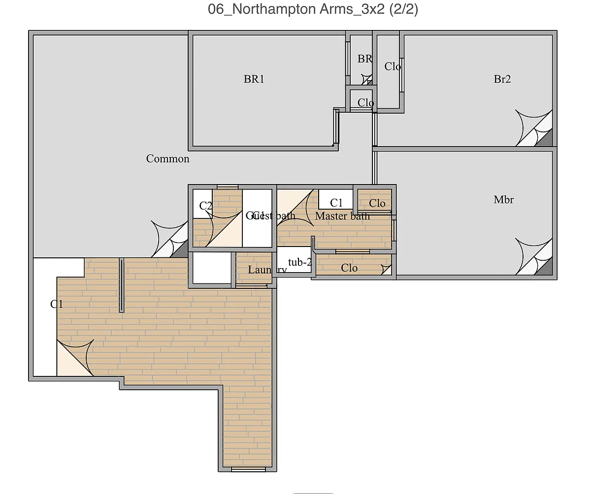 Floor plan Three Bedroom