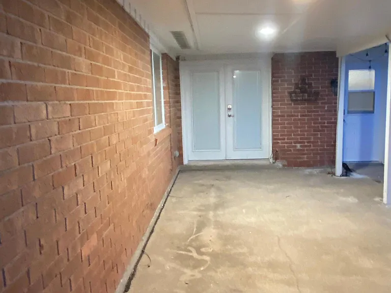Covered backyard patio