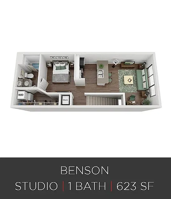 Floor plan Benson-Renovated