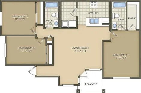 3 Bed/2 Bath