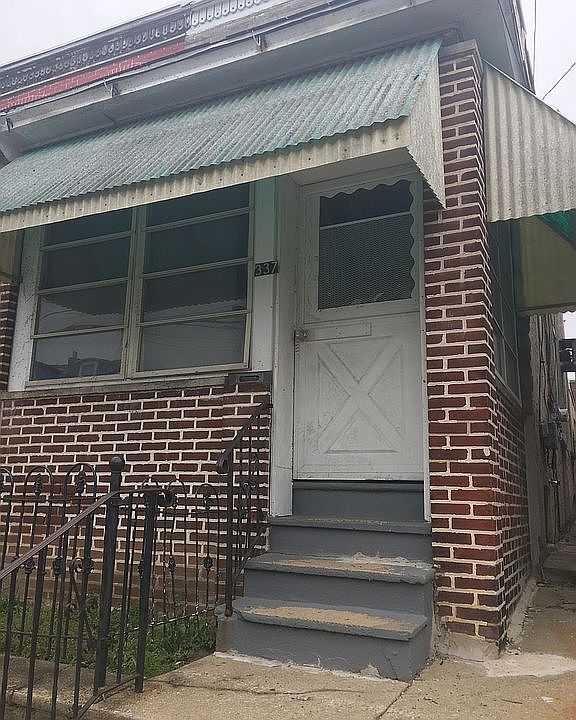 Front door, enclosed porch