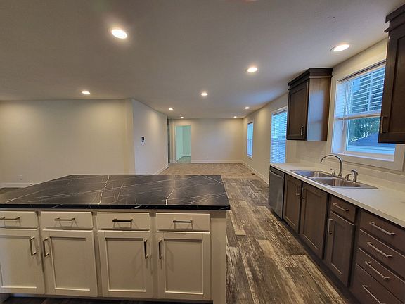 kitchen showing primary living room