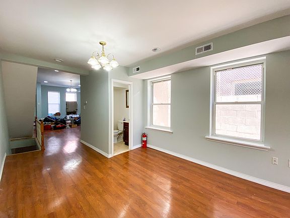 First floor: living room/dining room