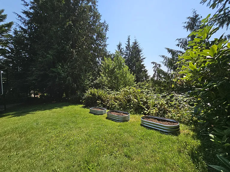 Raised garden beds with excellent sun exposure!