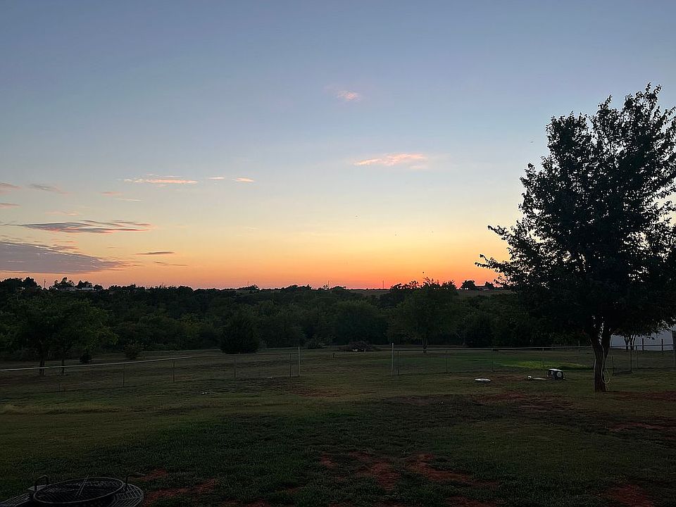 Back porch evening view