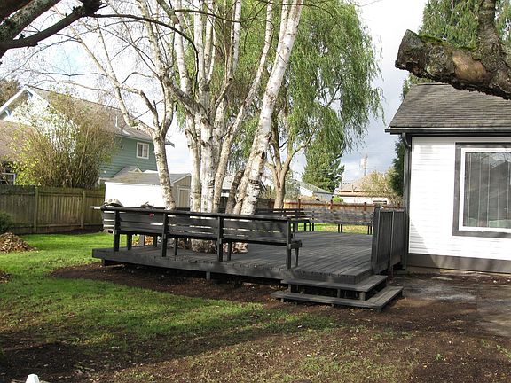 Deck and trees
