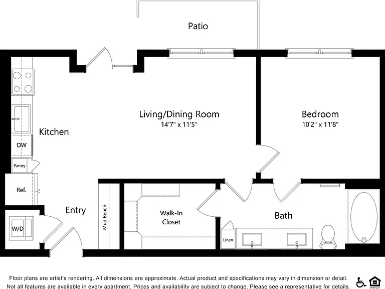 F2 | 1x1 | 673sq ft F2 | 1x1 | 673sq ft