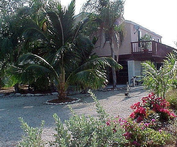 tropical house on canal