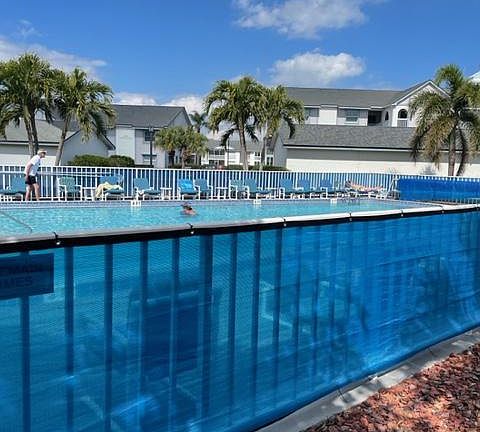 One of three swimming pools