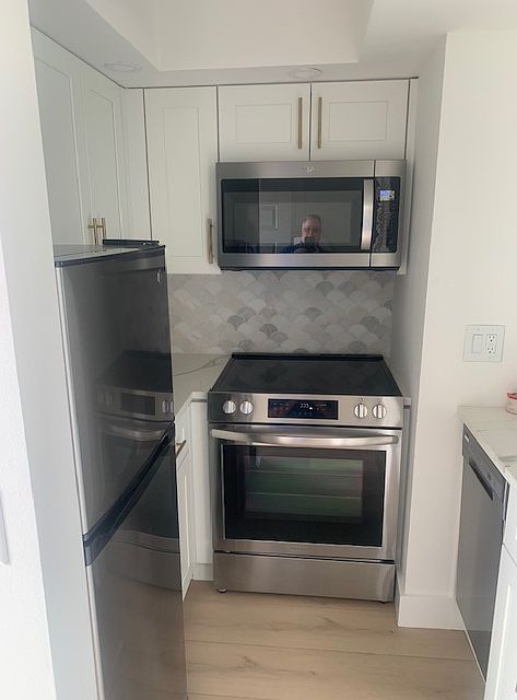 New appliances in newly remodeled kitchen