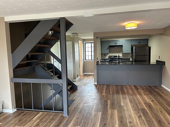 Open Living Room, Dining Room and Kitchen