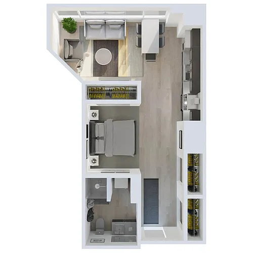 Floor plan JR 1 Bed B1