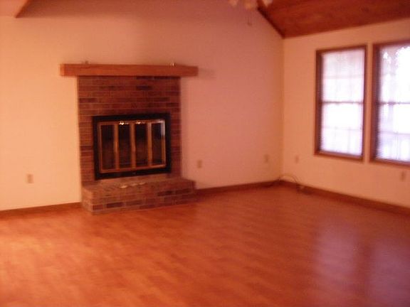 laminate floors and fireplace