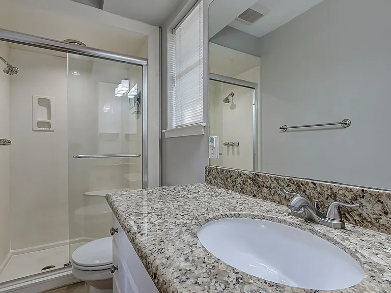 glass enclosed shower