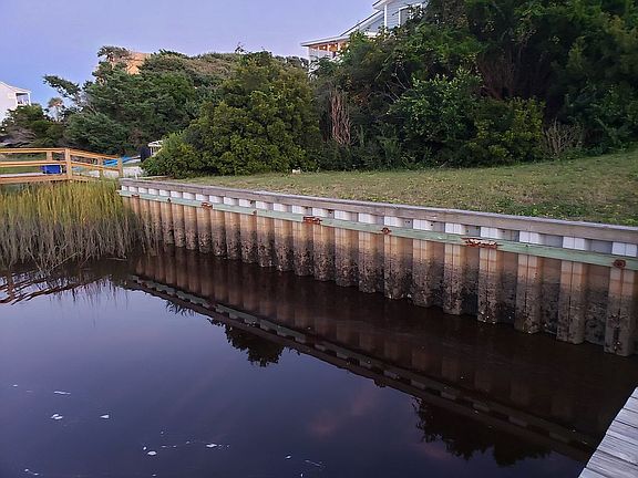 Existing bulkhead at half tide