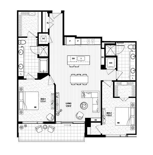 Floor plan B12