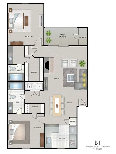 Floor plan B1R