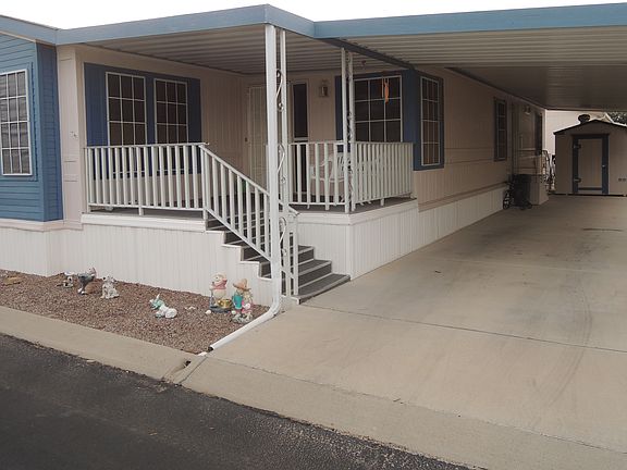 Front porch and driveway