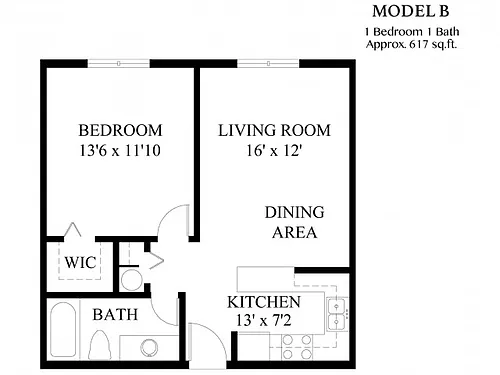 Floor plan Model B