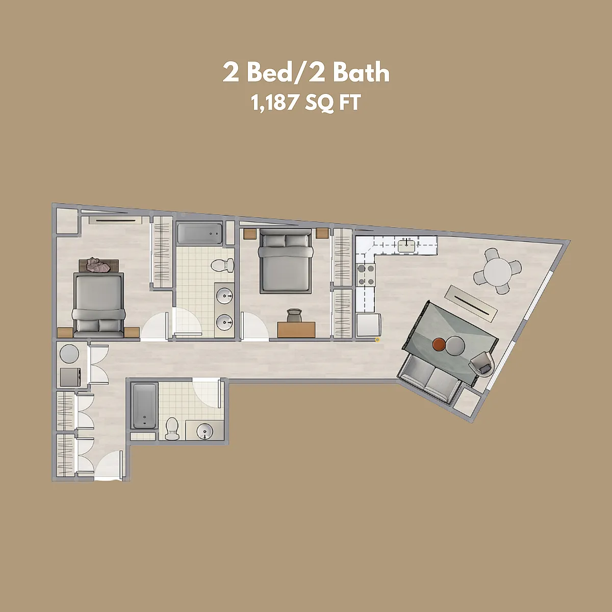 Floor plan 2-Bedroom