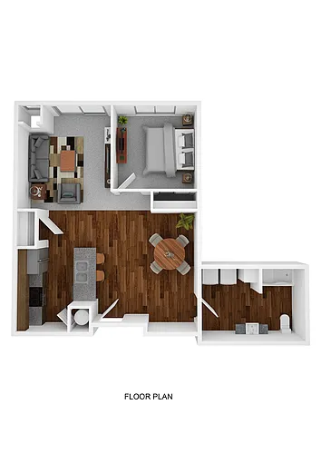 Floor plan Apartment- 1 Bedroom 1 Bathroom Accessible