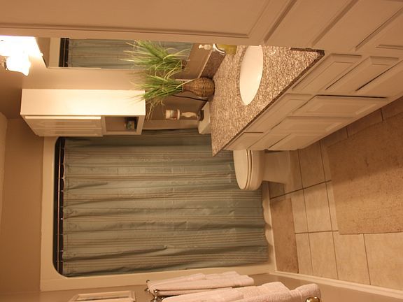 Second bathroom with extra storage