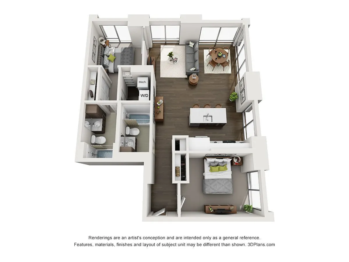 Floor plan 2X2 A
