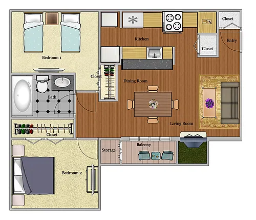 Floor plan B2