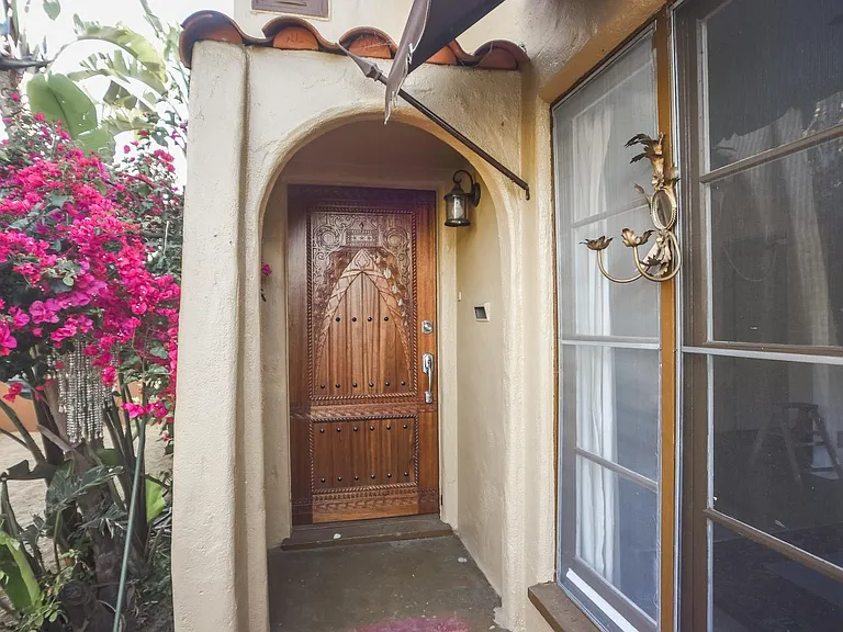 Front door & alcove