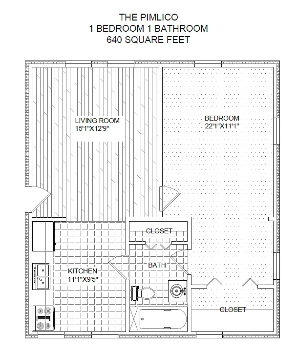 Floor plan The Pimlico