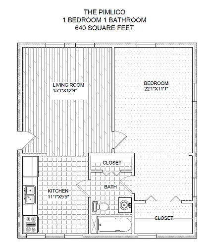 Floor plan The Pimlico
